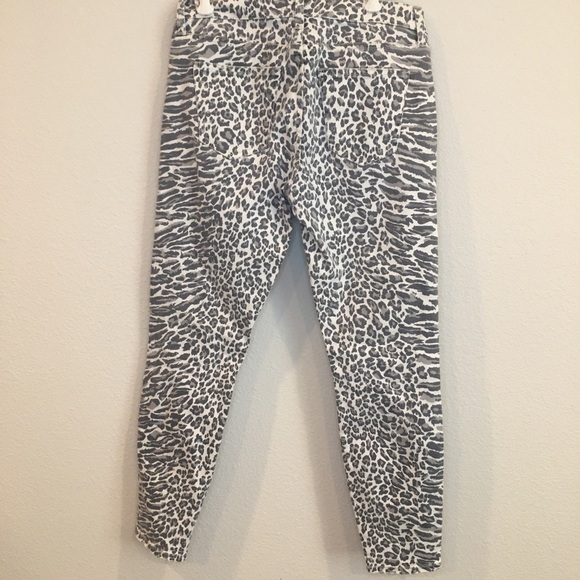 Current Elliott the stiletto leopard print midrise - Picture 6 of 10